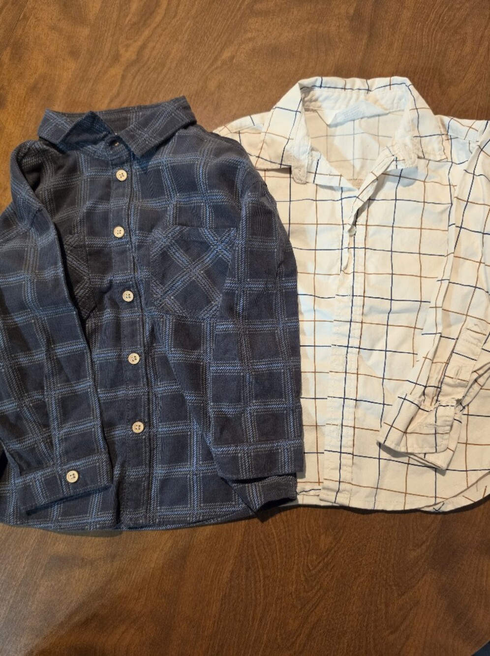 Two H&M Boys Button Up Shirts